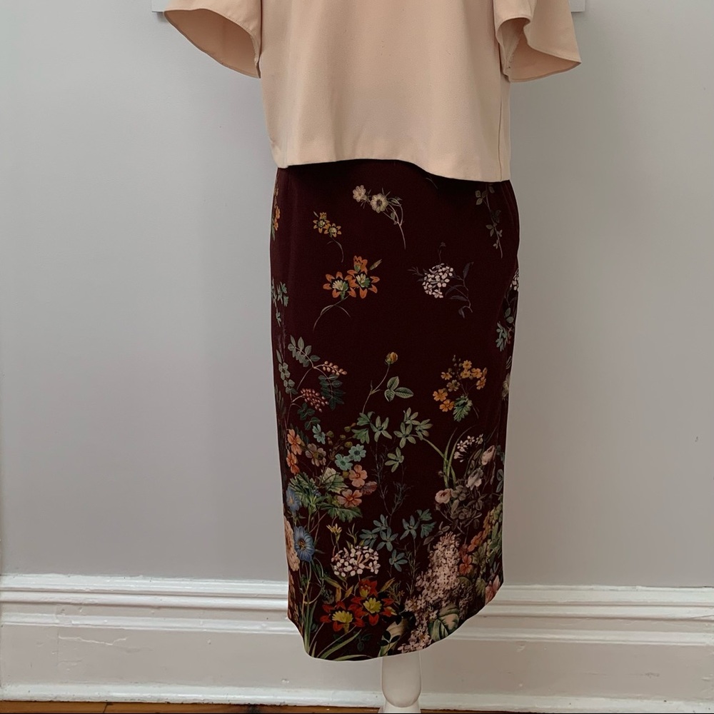 Zara Floral print Pencil Skirt, size S